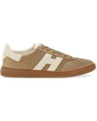Hogan - Lace-Up Suede Sneakers - Lyst