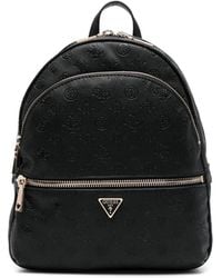 Guess - Manhattan Embossed Zip Backpack - Lyst