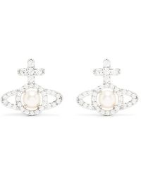 Vivienne Westwood - Orb Pearl Earrings - Lyst