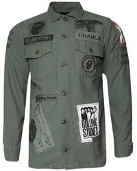 MadeWorn - Rolling Stones Patch-Detail Military Jacket - Lyst