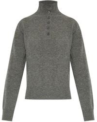 Samsøe & Samsøe - Geknöpfter Pullover mit Stehkragen - Lyst