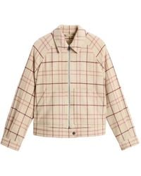 Woolrich - Kariertes Oberteil Mit Reißverschluss - Lyst