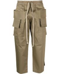 Rick Owens - Cropped-leg Cargo Trousers - Lyst