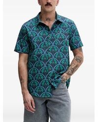 Hurley - Palm-Print Short-Sleeve Shirt - Lyst