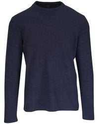 Vince - Double-Knit Cotton-Blend Long-Sleeve T-Shirt - Lyst