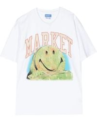 Market - Smiley Out Of Body Cotton T-Shirt - Lyst