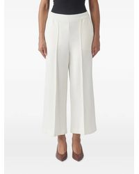 MEIMEIJ - Pressed-Crease Wide-Leg Cropped Trousers - Lyst