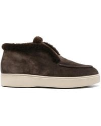Officine Creative - Frame Shearling-Trim Suede Ankle Boots - Lyst