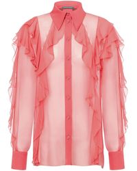 Alberta Ferretti - Ruffle-Detailing Shirt - Lyst