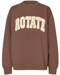 ROTATE BIRGER CHRISTENSEN - Heavy Sweatshirt Crewneck - Lyst