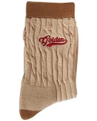 Golden Goose - Ribbed Socks With Details And Embroidered Logo - Lyst
