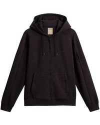 Woolrich - Logo-Print Zip-Up Hoodie - Lyst