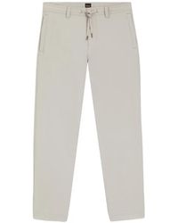 BOSS - Drawstring-Waist Chino Trousers - Lyst