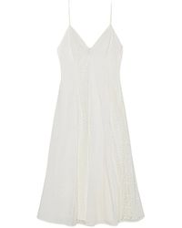Jonathan Simkhai - Mina Lace-Insert Midi Dress - Lyst