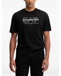 EA7 - Logo-Print Short-Sleeve T-Shirt - Lyst