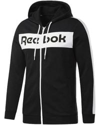 Reebok - Logo Hooded Track Jacket - Lyst