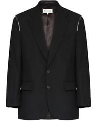 Maison Margiela - Wool Single-Breasted Blazer - Lyst