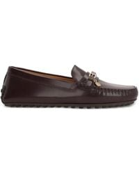 Tod's - Buckle-Detail Leather Loafers - Lyst