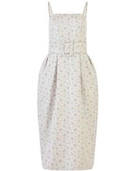 Rosie Assoulin - Floral-Print Midi Dress - Lyst