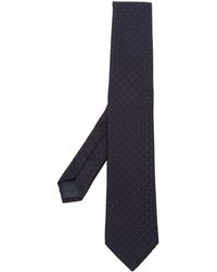 Giorgio Armani - Graphic-print Silk-blend Tie - Lyst