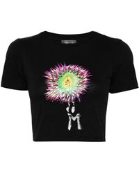Mugler - Anemone Cotton Cropped T-shirt - Lyst