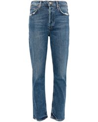 Agolde - Riley Straight-Leg-Jeans mit hohem Bund - Lyst