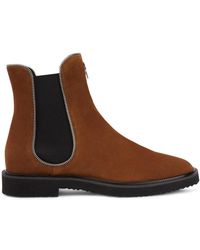 Giuseppe Zanotti - Zipper-lined Suede Boots - Lyst