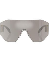 Versace - Oversized Shield-frame Sunglasses - Lyst