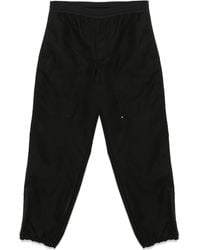 Moncler - Embroidered-Logo Trousers - Lyst