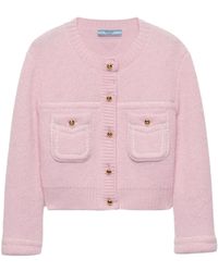 Prada - Cashmere Cardigan - Lyst