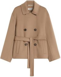 Max Mara - Belted Double-Breasted Coat - Lyst