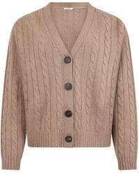 Peserico - Cárdigan de punto de ochos con botones - Lyst