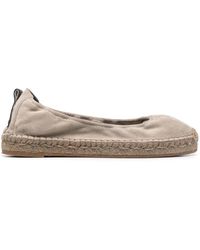 Brunello Cucinelli - 20Mm Slip-On Suede Espadrilles - Lyst