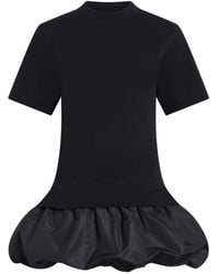 Patou - Mix Faille T-Shirt Dress - Lyst