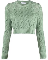 Max Mara - Cable-knit Cropped Top - Lyst