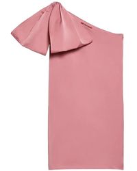 Max Mara - Bow-Detail One-Shoulder Mini Dress - Lyst