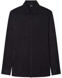 ARMANI EXCHANGE - Overhemd Met Geborduurd Logo - Lyst