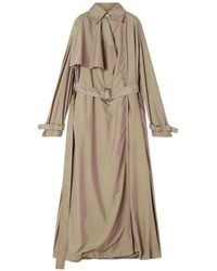 Lanvin - Flowing Taffeta Trench Coat - Lyst
