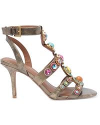 Kurt Geiger - Octavia Crystal-Embellished Sandals - Lyst