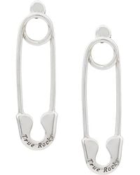 True Rocks - Safety Pin Stud Earring - Lyst