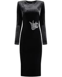 IMROSKA - Vestido Midi Self Portrait Cocktail - Lyst