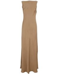 Antonelli - Robe Longue À Col Bénitier - Lyst