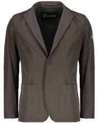Herno - Blazer À Poches Plaquées Et Col À Revers Crantés - Lyst