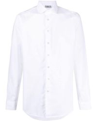 Etro - Striped Pointed-collar Cotton Shirt - Lyst
