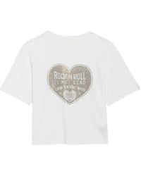 Zadig & Voltaire - Taida Heart-Print T-Shirt - Lyst