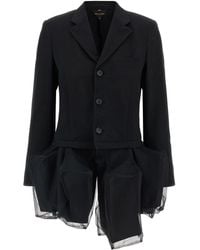 Comme des Garçons - Tailored Geometric Hem Blazer - Lyst