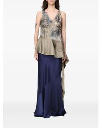 Antonio Marras - Asymmetric Floral-Print Top - Lyst