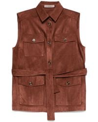D.exterior - Button-Up Gilet - Lyst