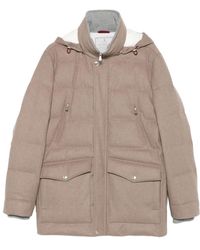 Brunello Cucinelli - フーデッド キルティングジャケット - Lyst