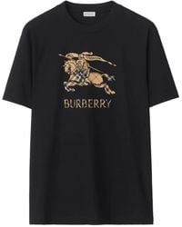 Burberry - Ekd Ombré Katoenen T-Shirt - Lyst